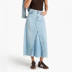 Frame Dorothy denim midi skirt